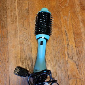REVLON One-Step Volumizer Original 1.0 Hair Dryer and Hot Air Brush, Teal